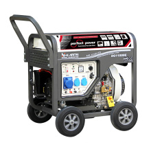 Hi-earns 8kw 10kva Generador diesel DG11000E3 Uso de precio Motor de 198f enfriado al aire